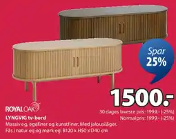 JYSK LYNGVIG tv-bord tilbud