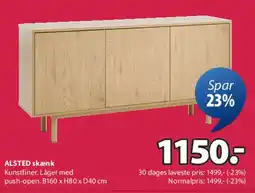 JYSK ALSTED skænk tilbud