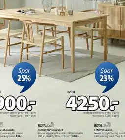 JYSK MARSTRUP spisebord tilbud