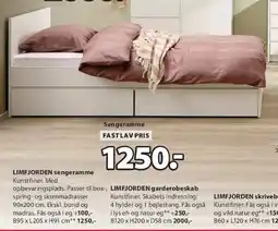 JYSK LIMFJORDEN sengeramme tilbud