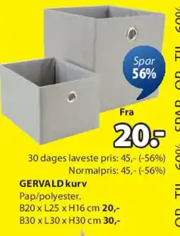 JYSK GERVALD kurv tilbud