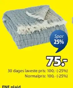 JYSK KILDEURT tæppe tilbud