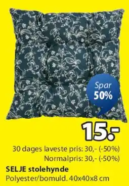 JYSK SELJE stolhynde (mønster) tilbud