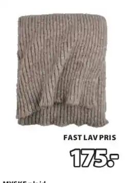 JYSK MYSKE plaid tilbud