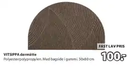 JYSK VITSIPPA dørmåtte tilbud