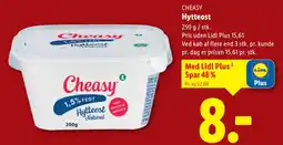 Lidl CHEASY Hytteost tilbud