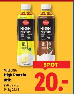 Lidl MILBONA High Protein drik tilbud