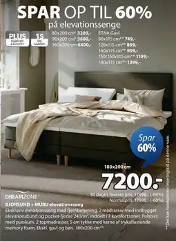 JYSK BJORSUND + MURU elevationsseng tilbud