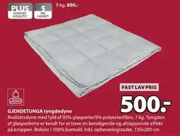 JYSK GJENDETUNGA tyngdedyne tilbud