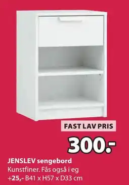 JYSK JENSLEV sengebord tilbud