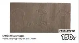 JYSK SKOGFAKS dørmåtte tilbud