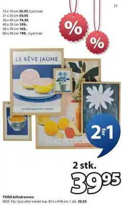 JYSK TORD billedramme tilbud