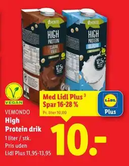 Lidl High Protein drik, App-pris tilbud