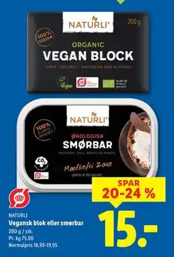 Lidl Vegansk blok eller smørbar tilbud