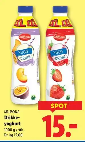 Lidl Drikkeyoghurt tilbud