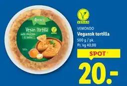 Lidl Vegansk tortilla tilbud