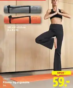 Lidl Fitness- og yogamåtte tilbud