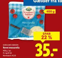 Lidl Revet mozzarella tilbud