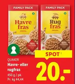 Lidl Havre- eller rugfras tilbud