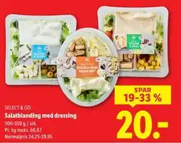 Lidl Salatblanding med dressing tilbud