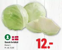 Lidl Dansk hvidkål tilbud