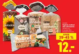 Lidl KOHBERG Rugbrød, madbrød eller cafésandwich tilbud