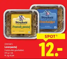 Lidl STRYHN'S Leverpostej tilbud