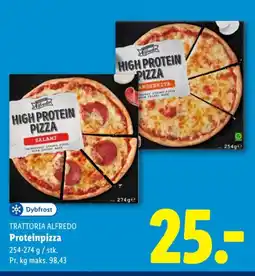 Lidl TRATTORIA ALFREDO Proteinpizza tilbud