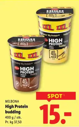 Lidl MILBONA High Protein budding tilbud