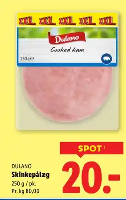 Lidl DULANO Skinkepålæg tilbud