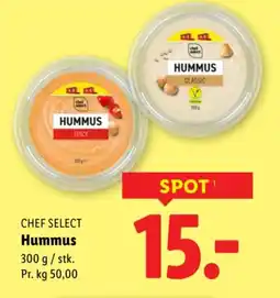 Lidl CHEF SELECT Hummus tilbud
