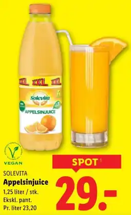 Lidl SOLEVITA Appelsinjuice tilbud