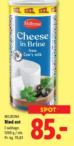 Lidl MILBONA Blød ost tilbud