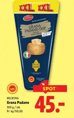 Lidl MILBONA Grana Padano tilbud