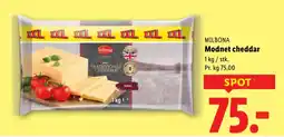 Lidl MILBONA Modnet cheddar tilbud
