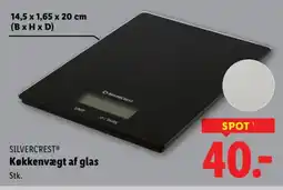 Lidl SILVERCREST® Køkkenvægt af glas tilbud