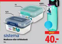Lidl Sistema Madkasse eller drikkedunk tilbud