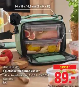 Lidl SILVERCREST® Køletaske med madkasser tilbud