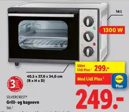 Lidl SILVERCREST® Grill- og bageovn tilbud