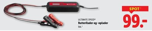 Lidl ULTIMATE SPEED® Batterilader og -oplader tilbud
