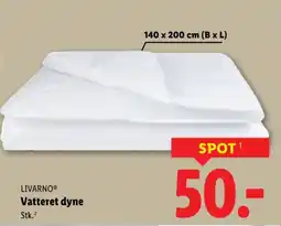 Lidl LIVARNO® Vatteret dyne tilbud