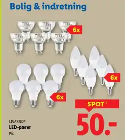 Lidl LIVARNO® LED-pærer tilbud