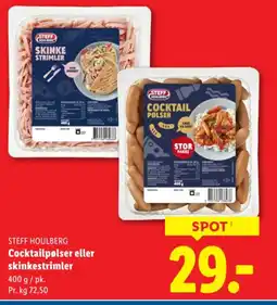 Lidl STEFF HOULBERG Cocktailpølser eller skinkestrimler tilbud