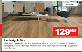 Bauhaus Laminatgulv Oak tilbud