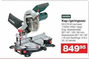 Bauhaus Kap-/geringssav tilbud