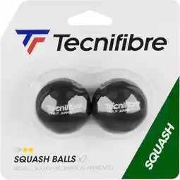 Sport 24 Tecnifibre Squash Bolde Double Yellow Dot 2-Pak tilbud