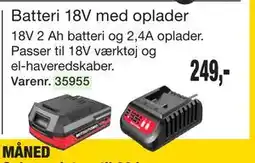 Harald Nyborg Batteri 18V med oplader tilbud