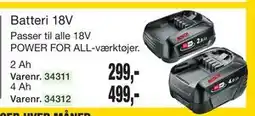 Harald Nyborg Batteri 18V tilbud