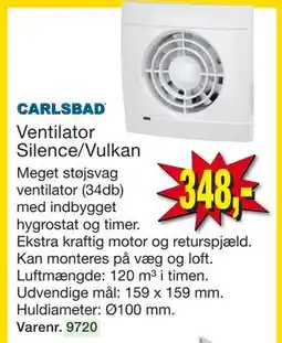 Harald Nyborg Ventilator Silence/Vulkan tilbud