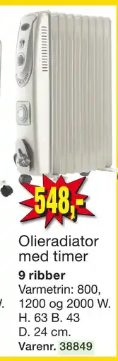 Harald Nyborg Olieradiator med timer tilbud